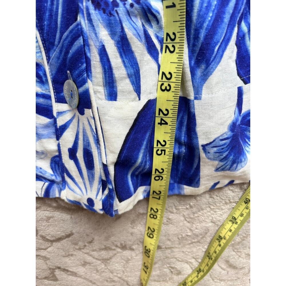 FARM Rio Women's XS Off-White Blue Garden Tiles Plaid Mini Dress SOLD OUT - Picture 7 of 9